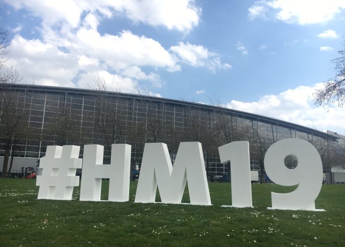 Styropor buchstaben outdoor hm19 hannover messe